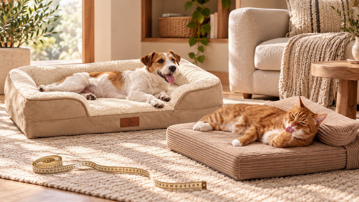 ¿Cuánto debe medir realmente la cama de tu perro o gato?